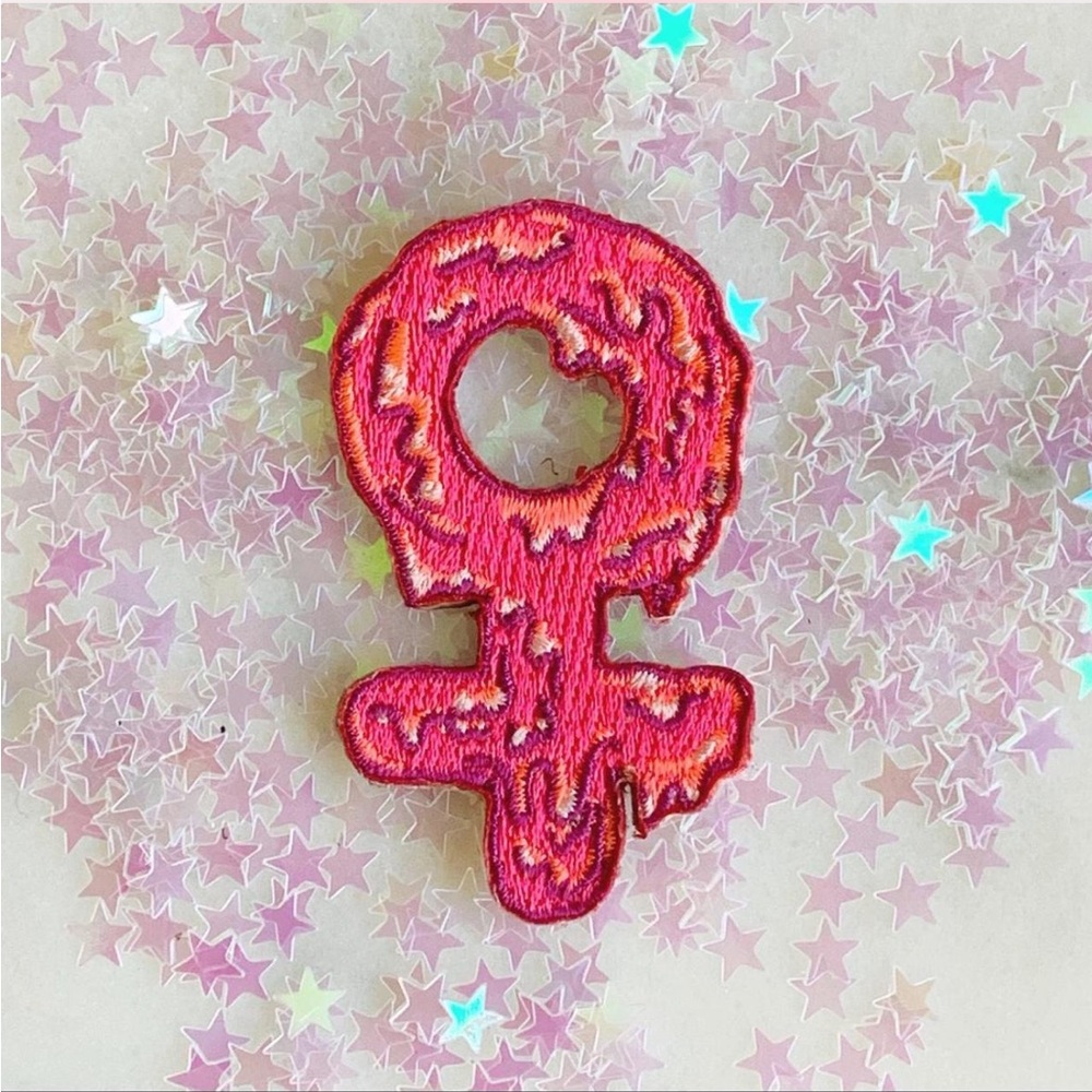 Set of 3: Pink Venus Symbol Patches